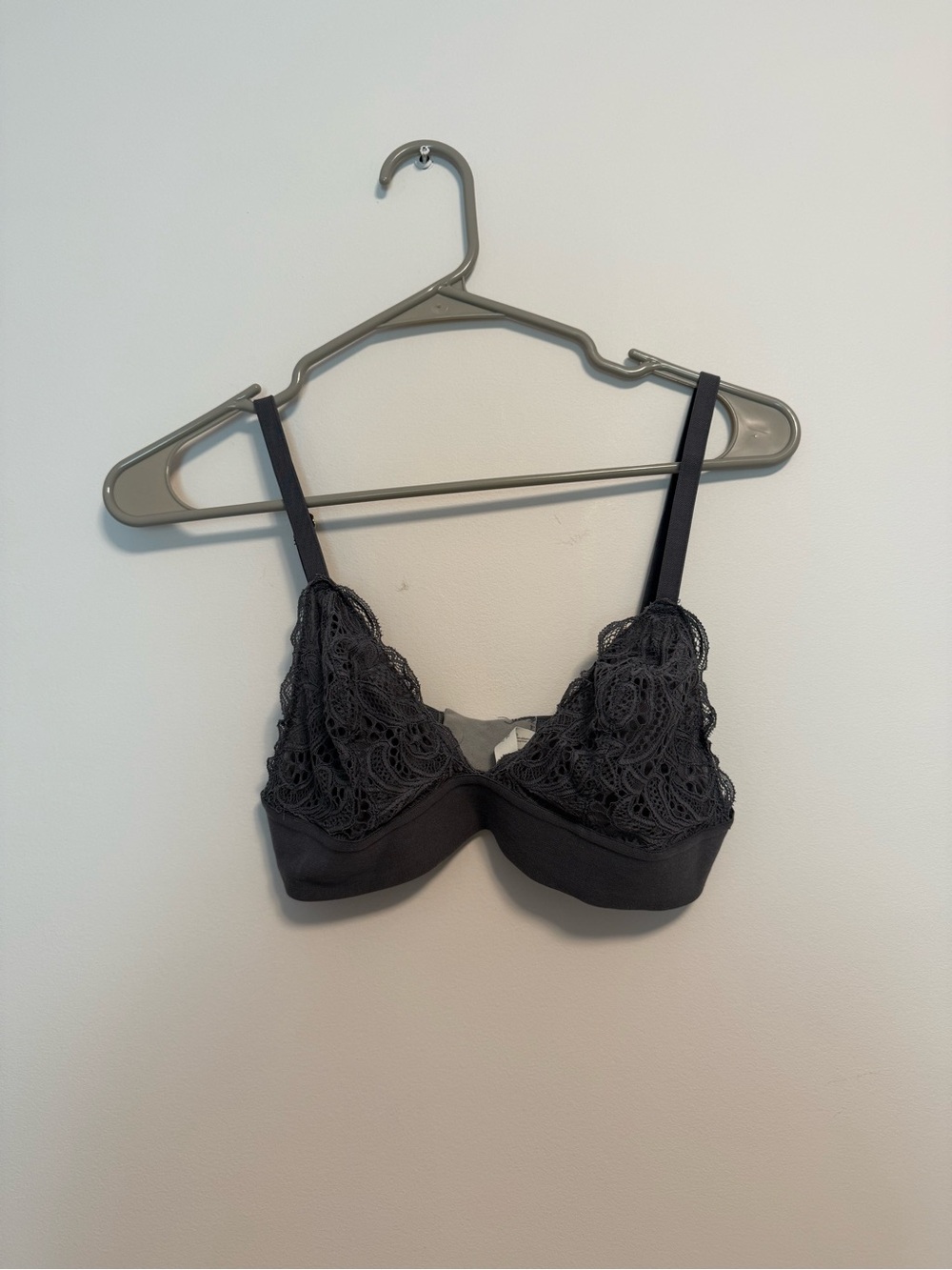 Navy Blue Lace Triangle Bralette
